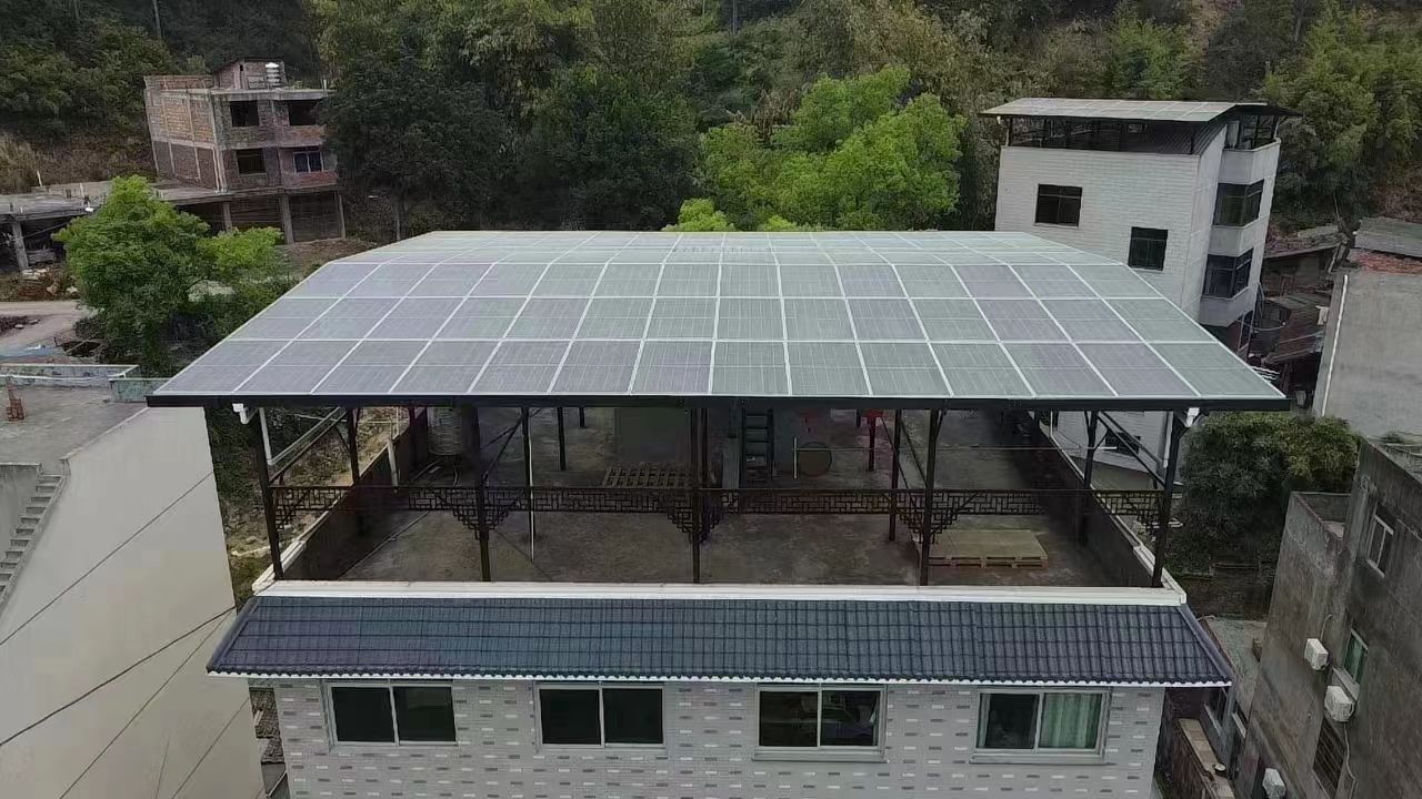 海宁15kw+10kwh自建别墅家庭光伏储能系统